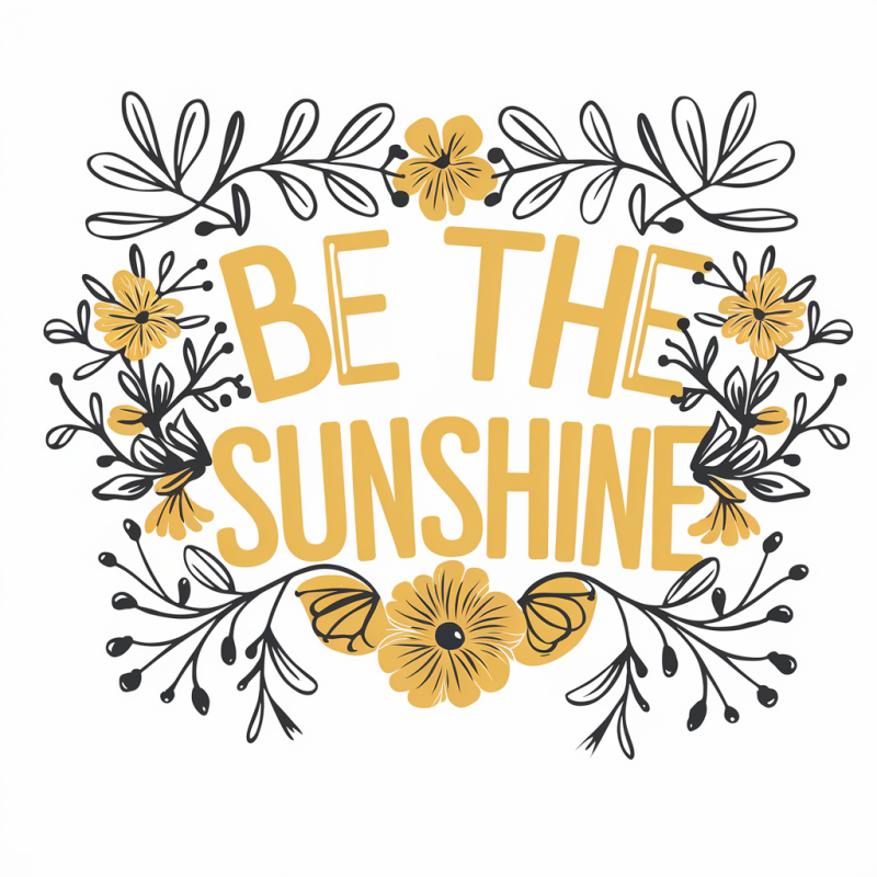 Floral Be The Sunshine Graphic T-Shirt