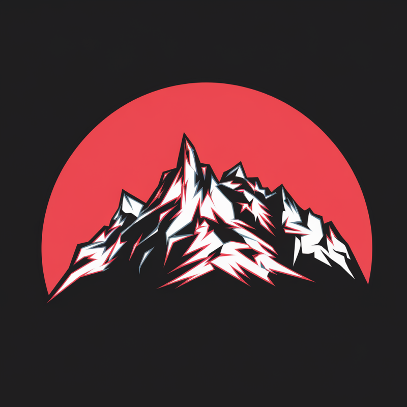 Mountain Graphic Black T-Shirt