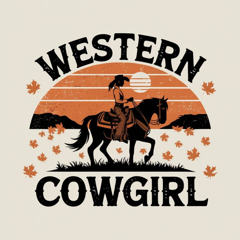 Western Cowgirl Graphic Tee - Horse Riding Shirt for Casual Wear