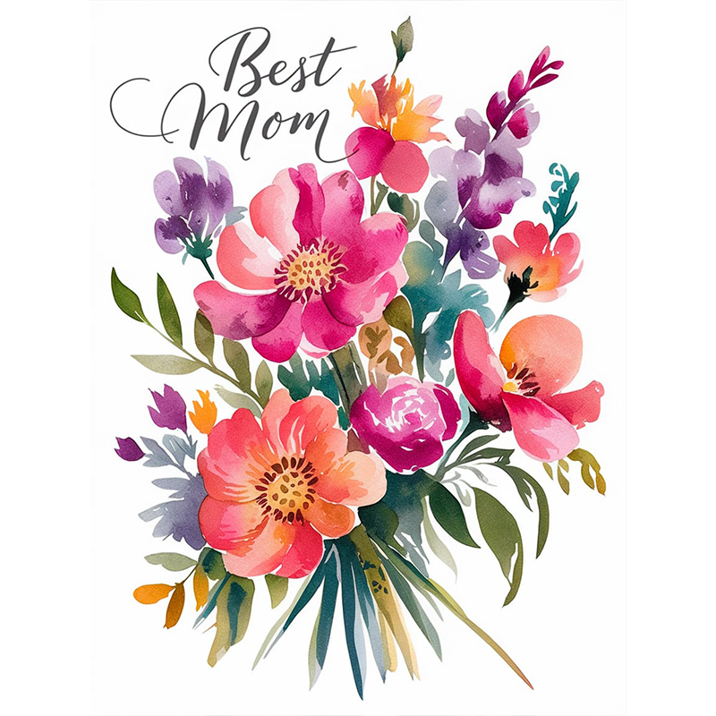 Casual Pattern Top - 'Best Mama' Great T-Shirt