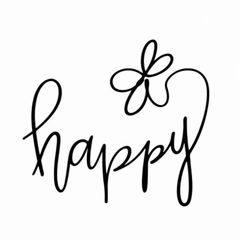 Cotton Happy Print White T-Shirt Casual