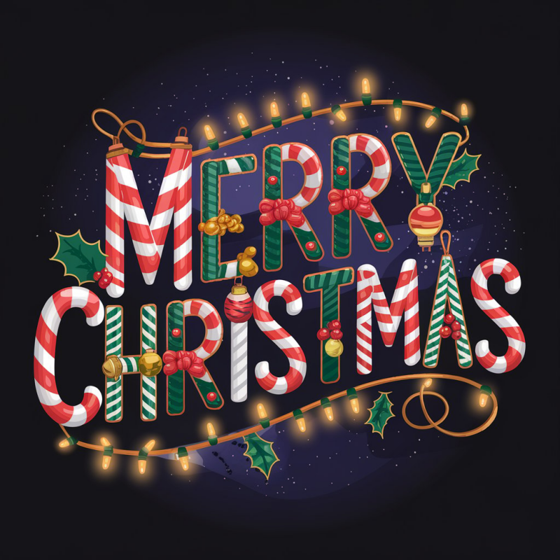 Merry Christmas Graphic Tee - Festive Holiday T-Shirt