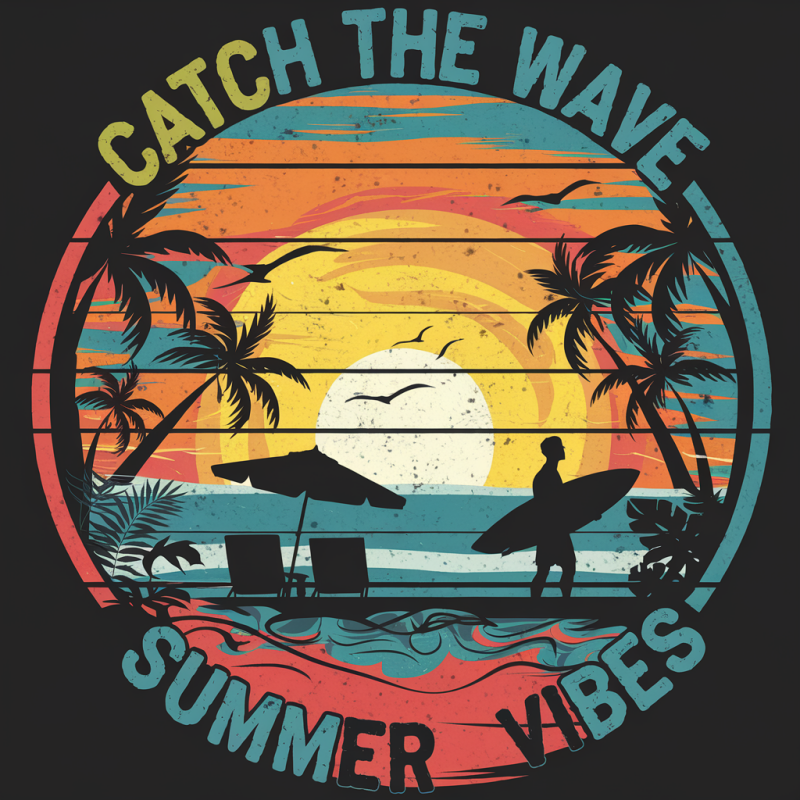 Surf Vibes Cotton Summer T-Shirt