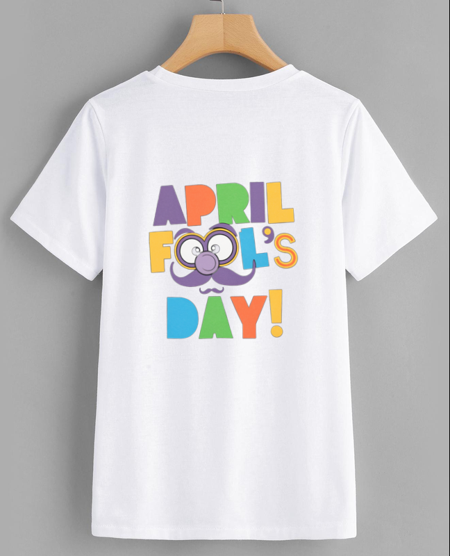 Colorful April Fool's Day Graphic Tee