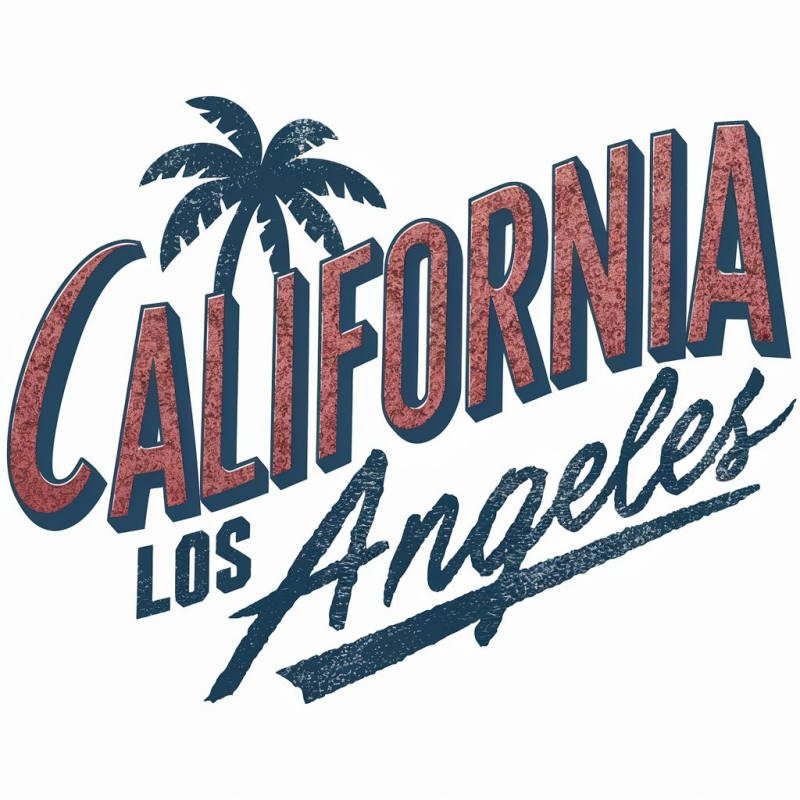 California Los Angeles Graphic T-Shirt