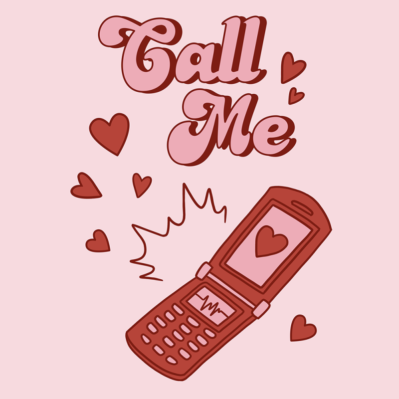 Valentine's Day "Call Me" T-shirt