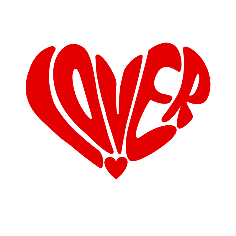 Valentine's Day 'LOVER' Graphic T-Shirt