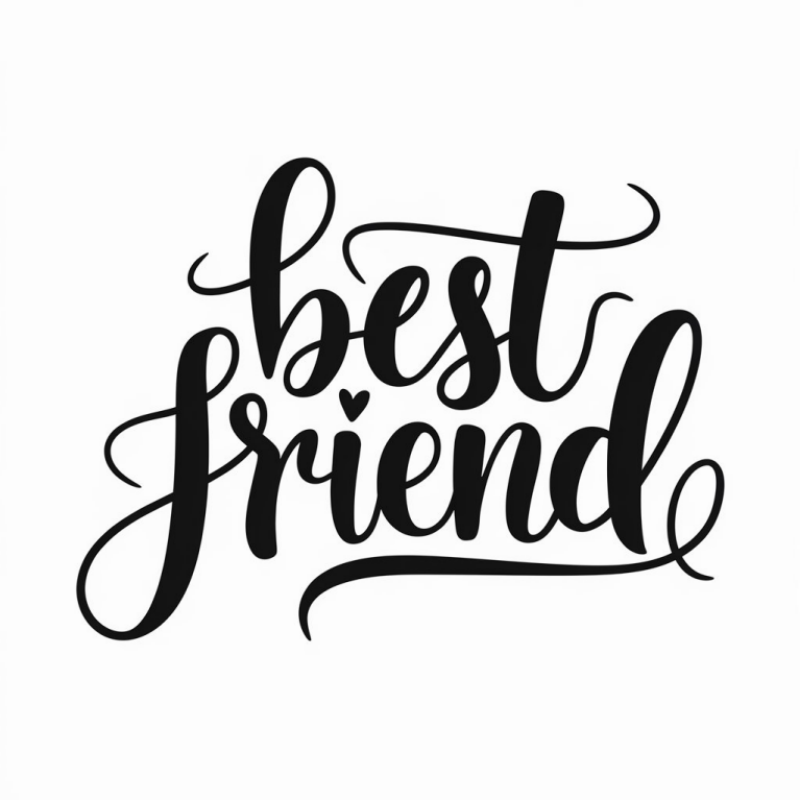 Best Friend Graphic Tee - Casual White T-shirt