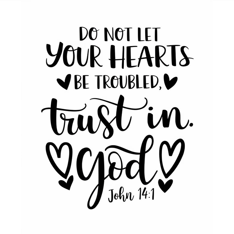 Bible Quote Graphic Print T-Shirt - Trust in God