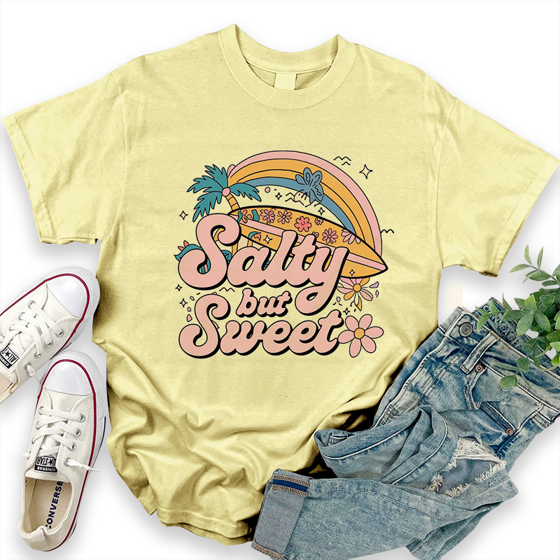 Hawaiian Pattern Top 'Salty but Sweet' T-Shirt