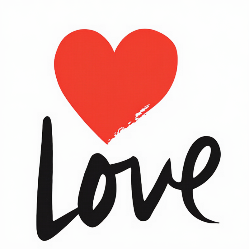 BrandLove Cotton Love Heart Print T-Shirt
