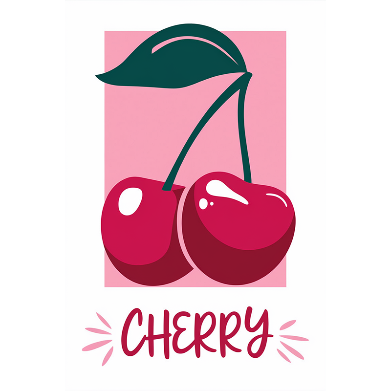 Cherry Graphic Tee - Cute Fruit Design T-Shirt