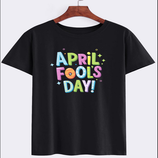 April Fools' Day Colorful Graphic T-Shirt