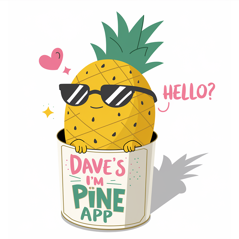 Cartoon Pineapple Print Casual T-Shirt