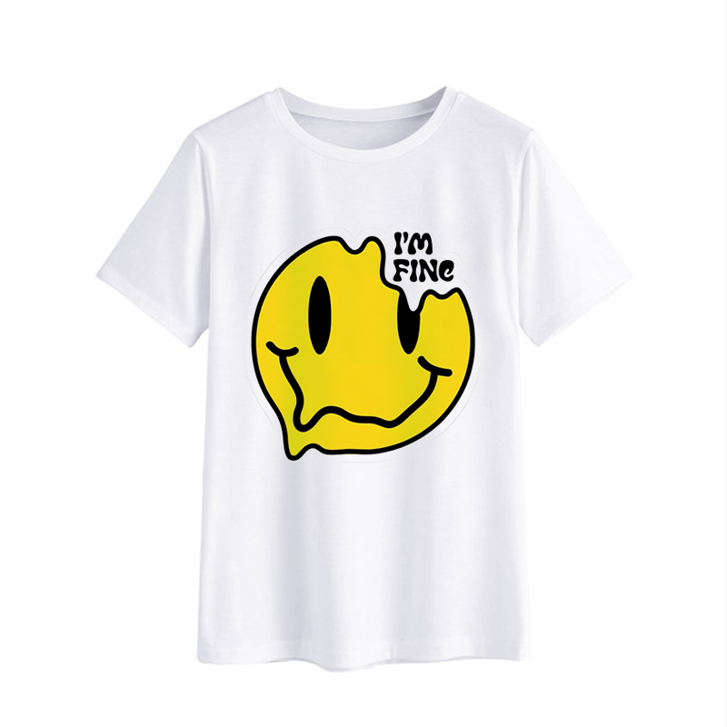 Smiley Face I'm Fine Graphic T-Shirt