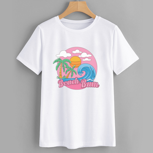 Beach Bum Graphic T-Shirt for Summer Fun