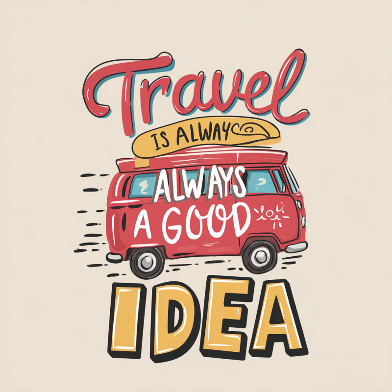Travel is Always a Good Idea Graphic T-Shirt