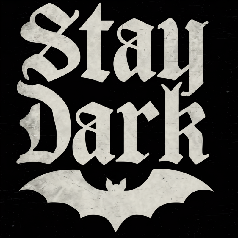 Stay Dark Bat Graphic T-Shirt