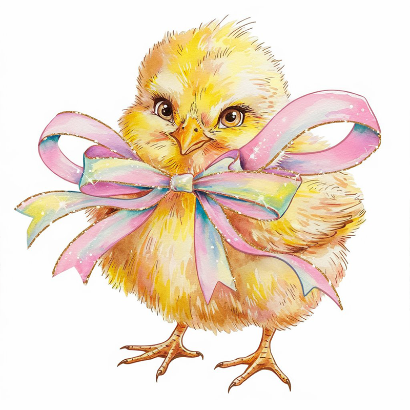 Easter Chick with Bow Tie T-shirt