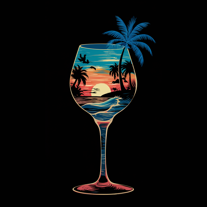 Beach Pattern T-shirt