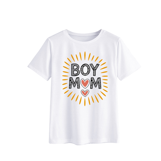 Boy Mom Graphic Tee - Fun and Stylish