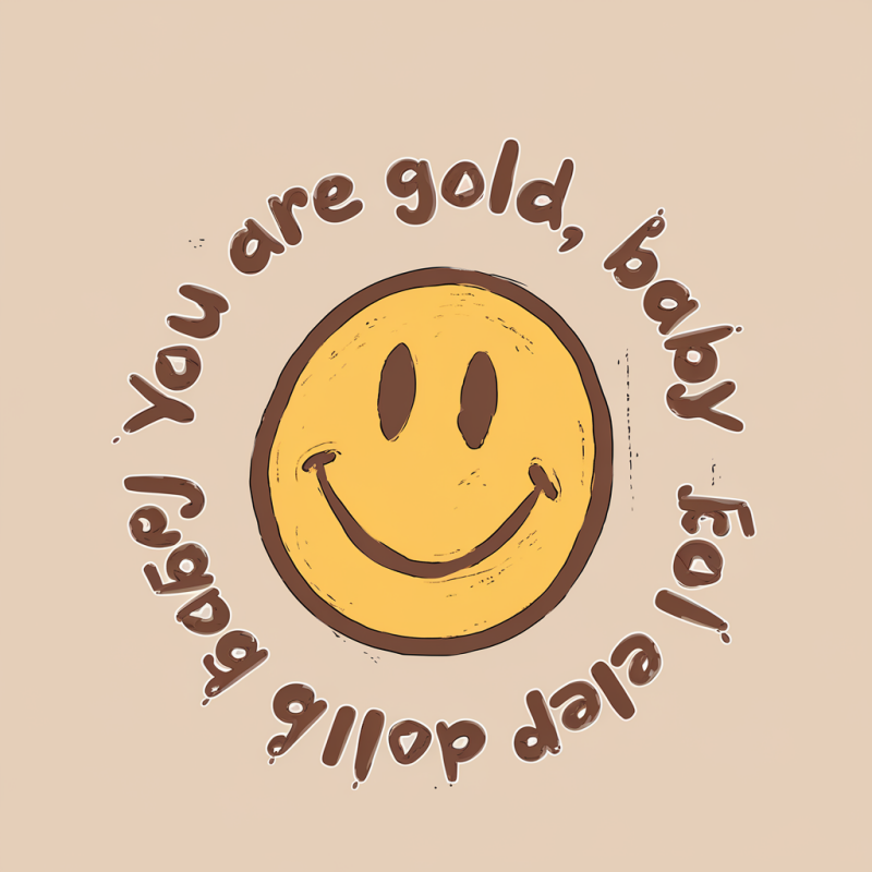 Smiley Face You Are Gold Baby T-Shirt