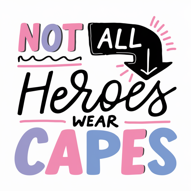 Not All Heroes Wear Capes Graphic T-Shirt