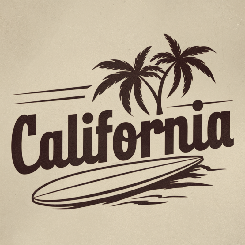 California Surf Graphic T-Shirt
