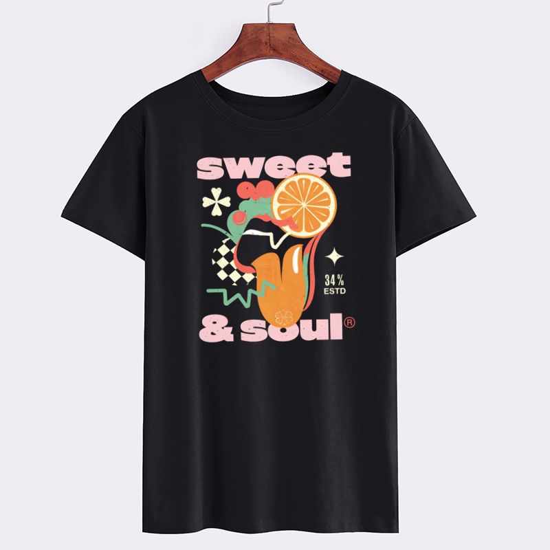 Sweet & Soul Graphic T-Shirt - Modern Casual Wear