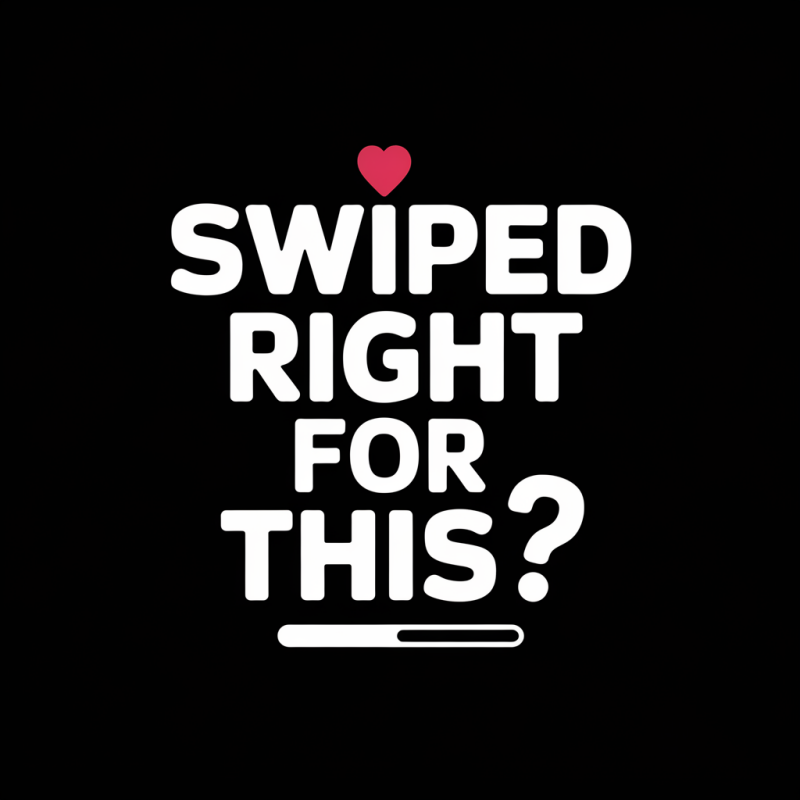 Funny Swiped Right Graphic T-Shirt