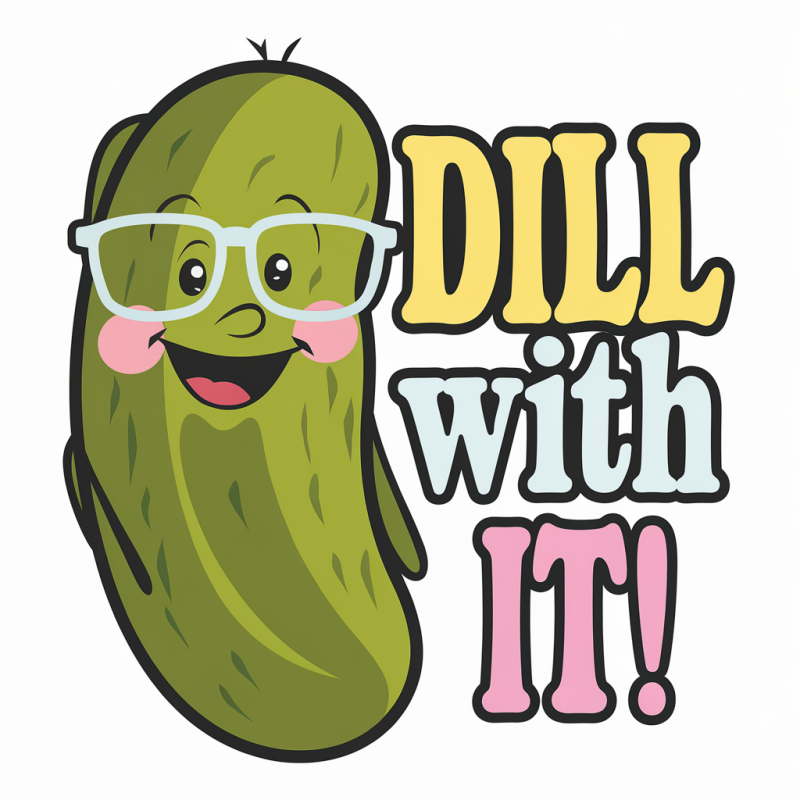 Funny Dill Pickle Graphic T-Shirt