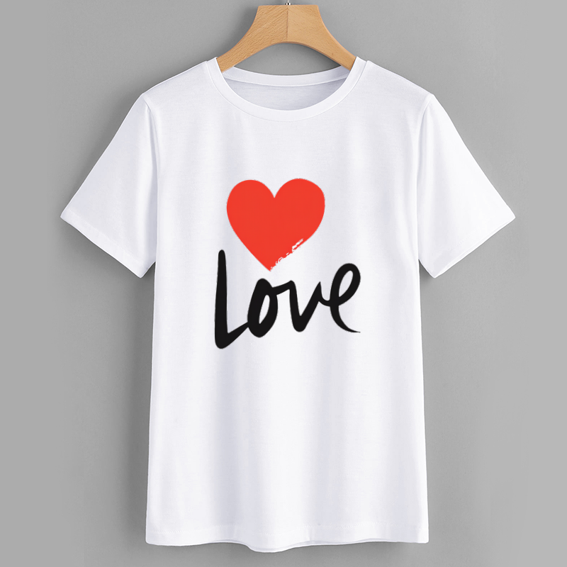 BrandLove Cotton Love Heart Print T-Shirt