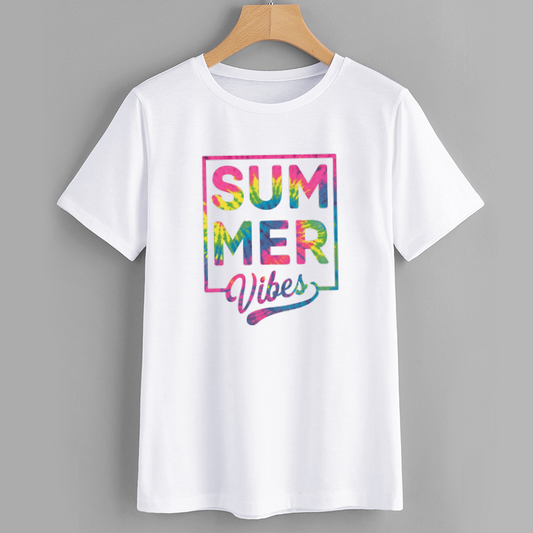 Vibrant Summer Vibes Graphic T-Shirt
