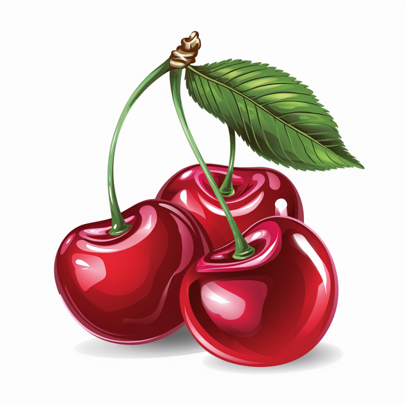 Premium Cotton Cherry Graphic T-Shirt