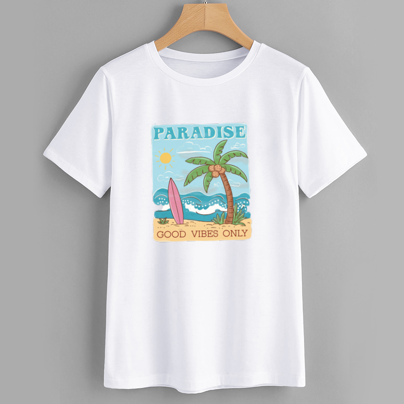 Paradise Beach Cotton T-Shirt