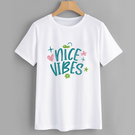 Nice Vibes Graphic T-Shirt for Trendy Casual Wear