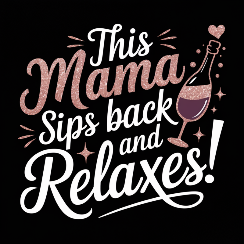 This Mama Sips Back and Relaxes T-Shirt