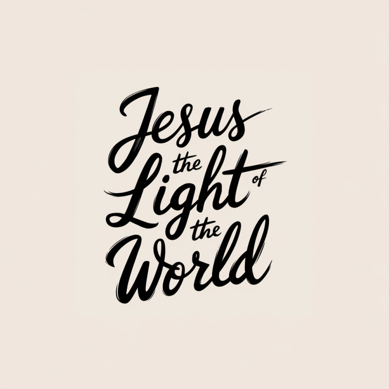 Jesus the Light of the World Christian T-Shirt