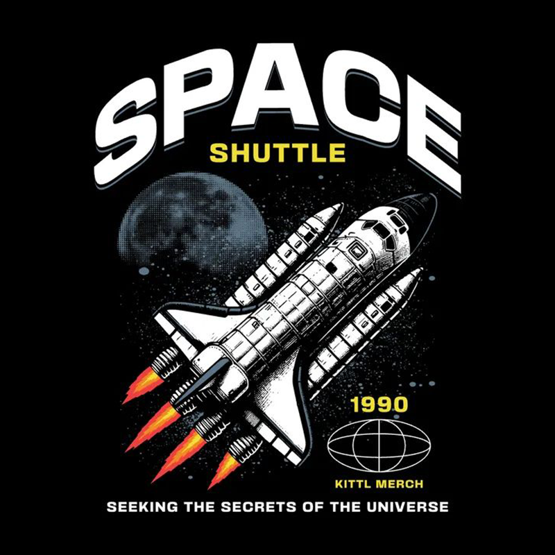 Vintage Space Shuttle Graphic T-Shirt