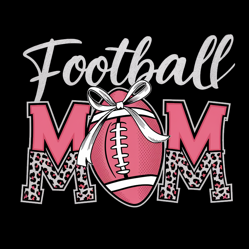 Football Mom Graphic T-Shirt