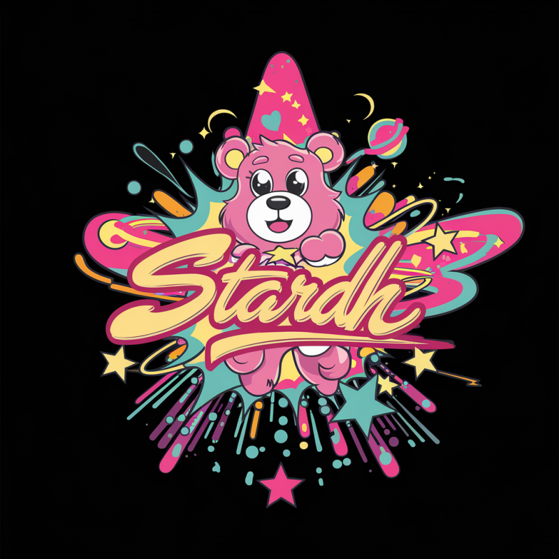 Stardh Cute Bear Graphic T-Shirt
