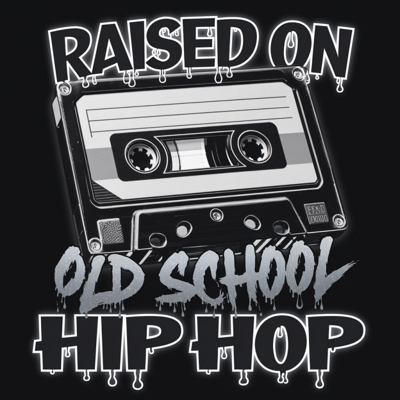 Raised on Old School Music Graphic T-Shirt