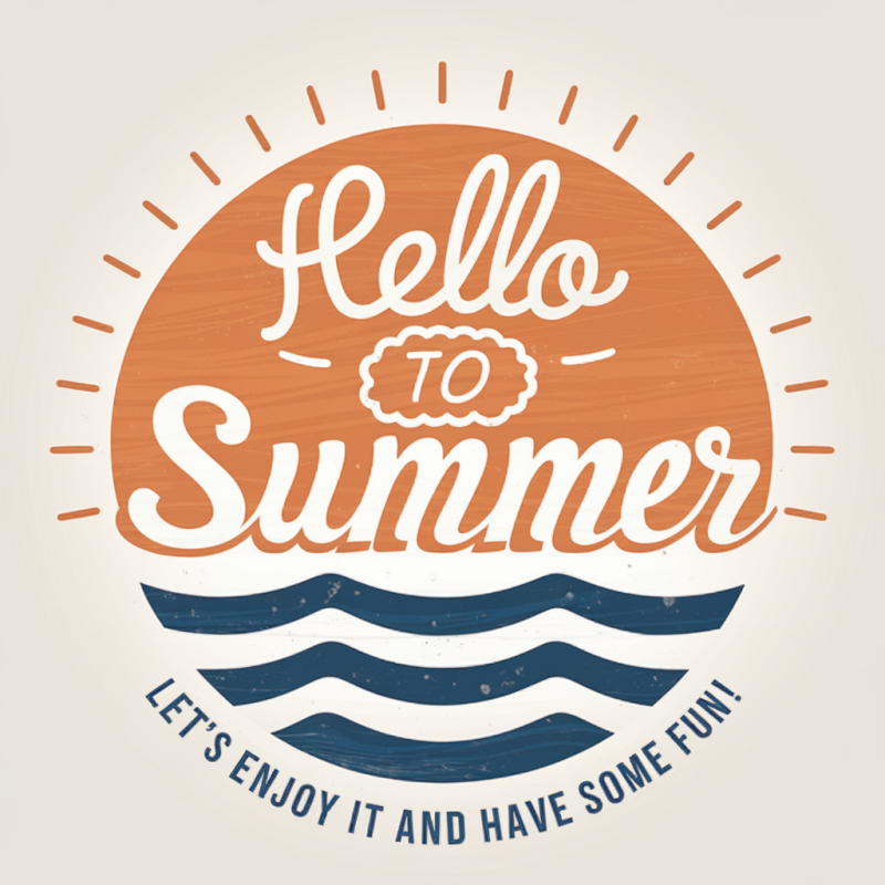 Hello to Summer Graphic Tee - Casual Vacation Shirt