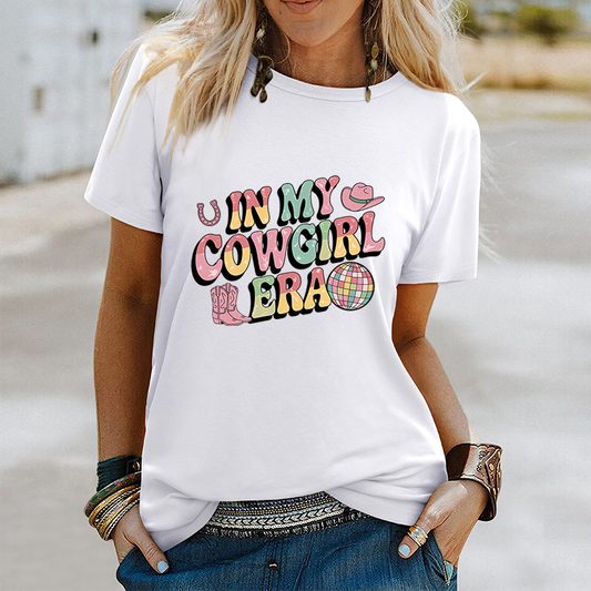 Cute Western Cowgirl Lettering Top