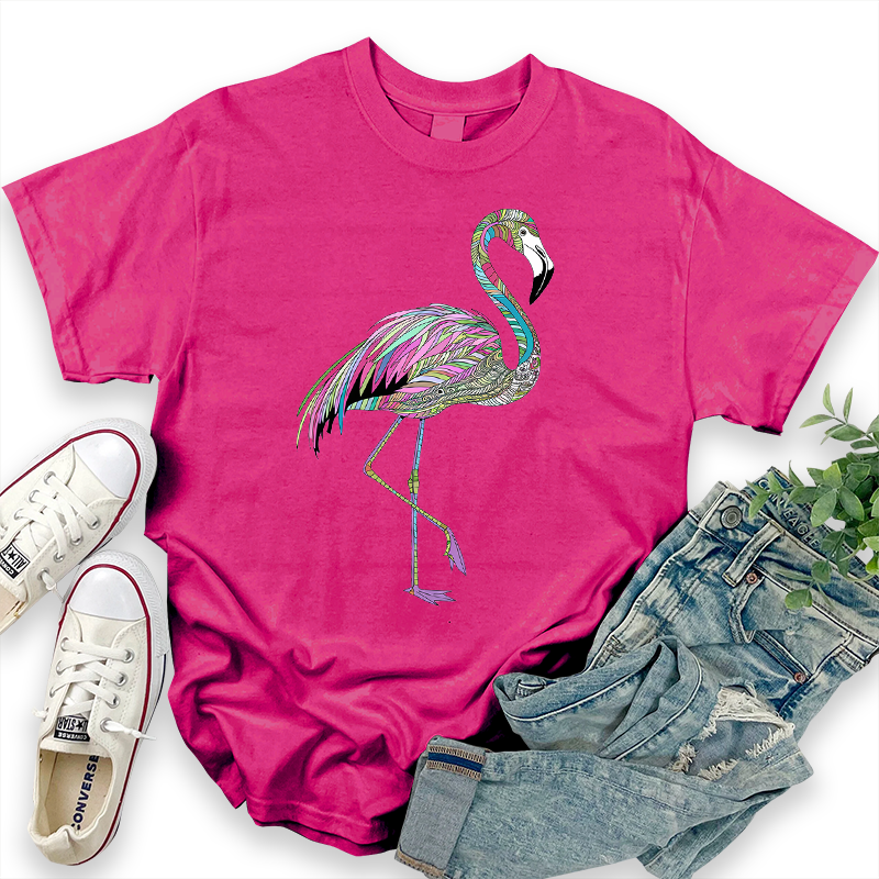 Flamingo Pattern Top