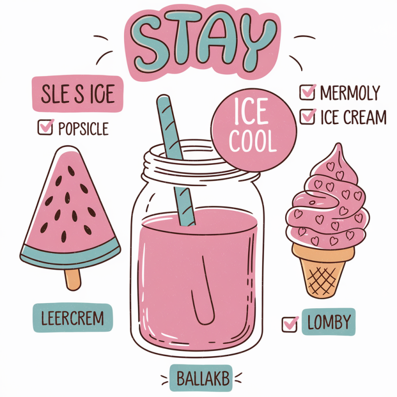 Stay Cool Ice Cream Graphic T-Shirt
