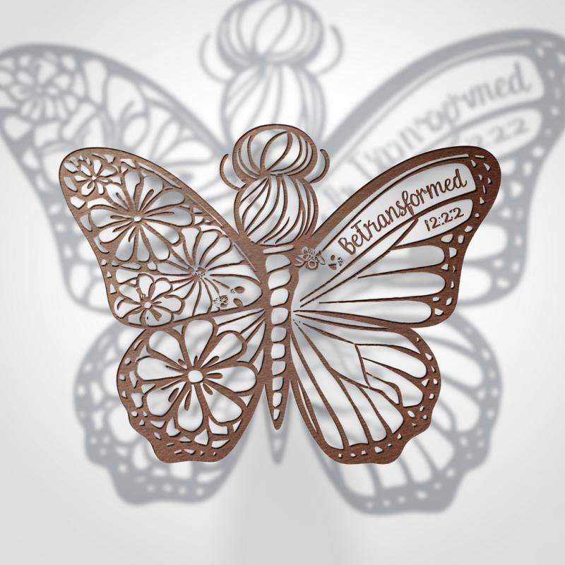 Be Transformed Butterfly Floral Cotton T-Shirt