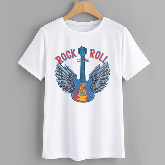 Vintage Rock and Roll Guitar Graphic T-Shirt