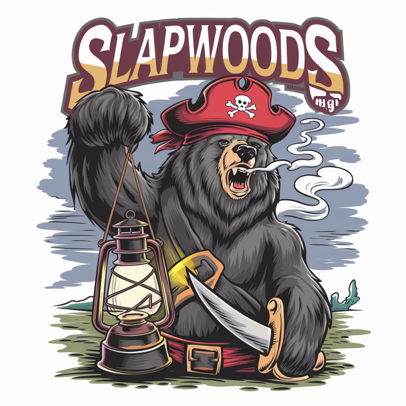 Slapwoods Pirate Bear Graphic T-Shirt