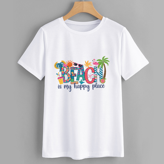 Beach is My Happy Place Graphic T-Shirt